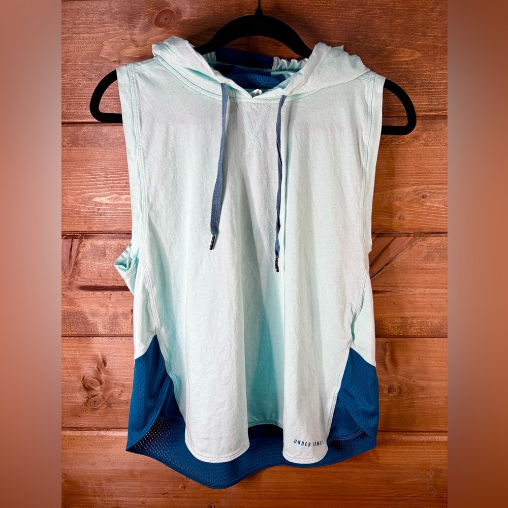 Under Armour Women's Sleeveless Hoodie - Light and Dark Teal